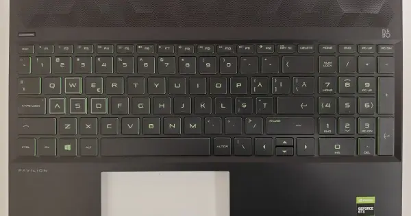 Preferatul clienților Carcasa superioara cu tastatura palmrest Laptop Gaming, HP, Pavilion 15-DK, 15T-DK, TPN-C141, AP2K8000310, L57593-271, L57593-001, AP2K8000310, AM2K8000400, iluminata, verde, US, SH