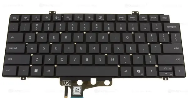 Tastatura Laptop, Dell, Pro Max 14 MC14250, P196G, P196G001, RW20C, 0RW20C, iluminata, gri inchis, layout US Noutate