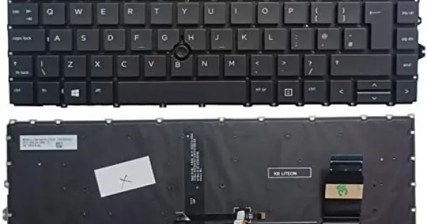 Tastatura Laptop, HP, EliteBook 745 G8, iluminata, cu point sticker, layout UK Super ofertă