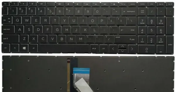 Discount Tastatura palmrest Laptop, HP, Pavilion X360 15-CR, 15T-CR, TPN-W132, iluminata, neagra, layout US
