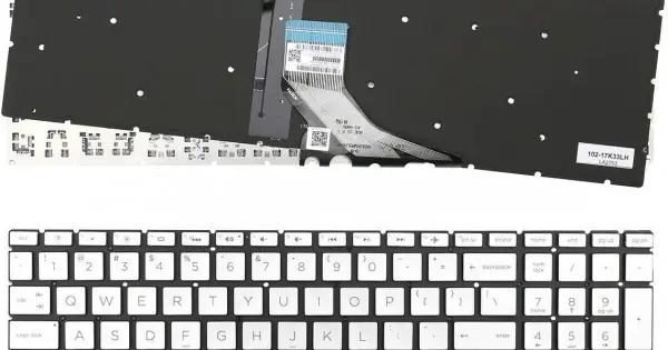 Ofertă limitată Tastatura palmrest Laptop, HP, Pavilion X360 15-CR, 15T-CR, TPN-W132, iluminata, argintie, layout US