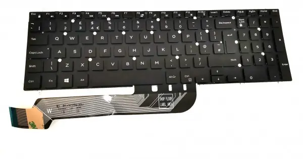 Ofertă exclusivă Tastatura Laptop, Dell, Latitude 3590, P75F, P75F001, iluminata, neagra, layout UK