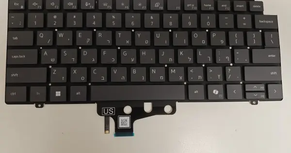 Comandă acum Tastatura Laptop, Dell, Precision 3470, 3480, 009N23, iluminata, neagra, layout HB/HEB (ebraica)