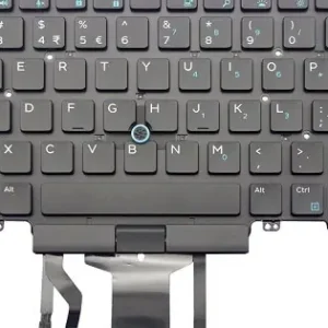 Livrare gratuită Tastatura Laptop, Dell, Latitude 14 E7480, P73G, P73G002, 0F2X80, 04VMV0, dual point, iluminata, neagra, layout US