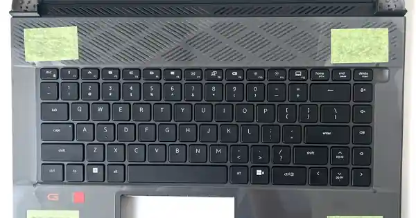 Carcasa superioara cu tastatura palmrest Laptop Gaming, Dell, G16 7635, P122F, P122F003, 3RTH4, 03RTH4, AP3UV000201, iluminata, neagra, layout US Transport gratuit