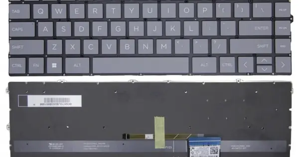 Tastatura Laptop, HP, Envy X360 15-FH, 15Z-FH, TPN-C166, iluminata, gri deschis, layout US Retur gratuit