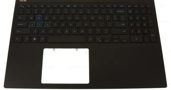 Cel mai bun preț Carcasa superioara cu tastatura palmrest Laptop Gaming, Dell, G5 5500, P89F, P89F003, 2DPKM, 02DPKM, 2M76H, 02M76H, 460.0K702.0012, Selek G3 MLK 60W, pentru placa video GTX 1650, iluminata, albastra, layout US