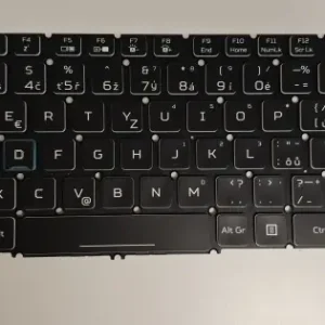 Tastatura Laptop Gaming, Acer, Predator Triton 500 PT515-51, PT515-52, iluminare RGB Per Key, layout UK/CZ (Ceha) Reducere specială