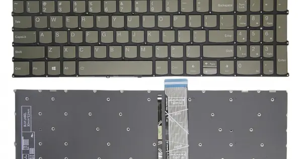 Tastatura Laptop, Lenovo, IdeaPad Slim 5 16IRU9 Type 83FW, iluminata, Dark Moss, layout US Preț redus