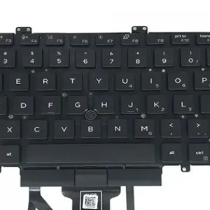 Retur ușor Tastatura Laptop, Dell, Latitude 7410, P119G, P119G001, 03J9FC, 0H2DXX, iluminata, Dual Point, neagra, layout US