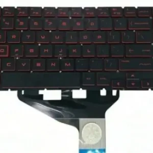 Reducere extra Tastatura Laptop, HP, Omen 15-DH, TPN-C143, iluminata, rosie, layout US