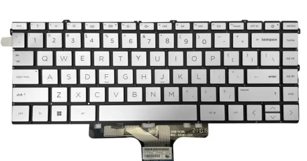 Transport gratuit Tastatura Laptop, HP, Envy X360 15-EY, 15T-EY, 15Z-EY, 15-EW, TPN-C157, TPN-C158, iluminata, argintie, layout US