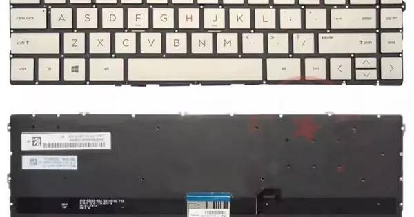 Discount Tastatura Laptop, HP, Pavilion 13-BB, 13T-BB, 13Z-BE, iluminata, aurie, layout US