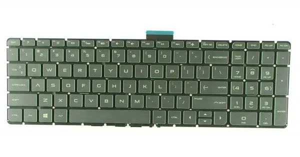 Preț mic Tastatura Laptop, HP, Pavilion 17-AB, iluminata, verde, layout US