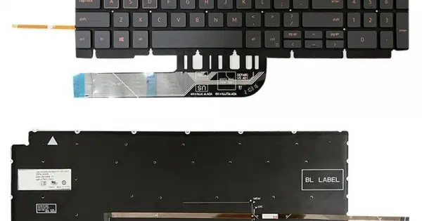 Disponibil imediat Tastatura Laptop, Dell, Vostro 15 3500, 3501 (2021), iluminata, portocalie, layout US