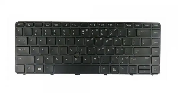 Expediere rapidă Tastatura Laptop, HP, ProBook 640 G3, 645 G3, 822338-001, iluminata, cu point sticker, layout US