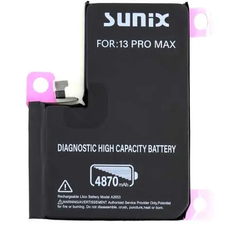 Nu rata Baterie pentru iPhone 13 Pro Max High Capacity 4850mAh CALIBRABILA SUNIX