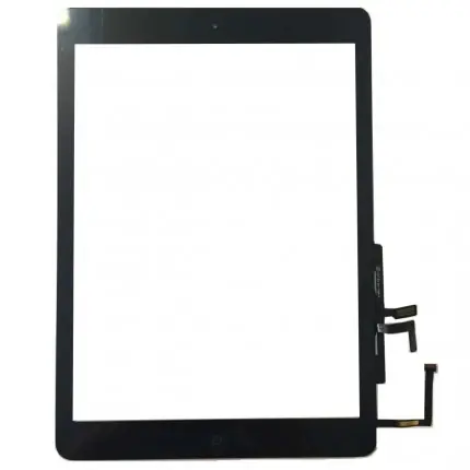 Noutate Touchscreen pentru iPad 5 A1822 cu buton home si adeziv Negru Geam Sticla Tableta