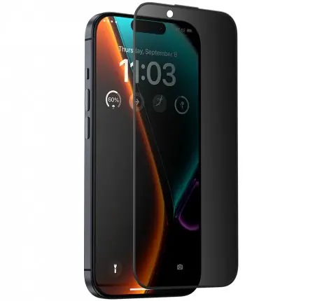 Super ofertă Folie Protectie iPhone 15 Pro Sunix 6D PRIVACY 2.6mm grosime