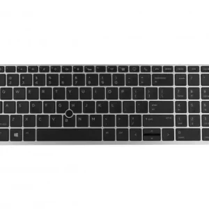 Ofertă de sezon Tastatura HP EliteBook 850 G5 Neagra cu rama argintie iluminata backlit