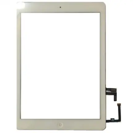 Touchscreen pentru iPad 5 A1823 cu buton home si adeziv Alb Geam Sticla Tableta Livrare rapidă