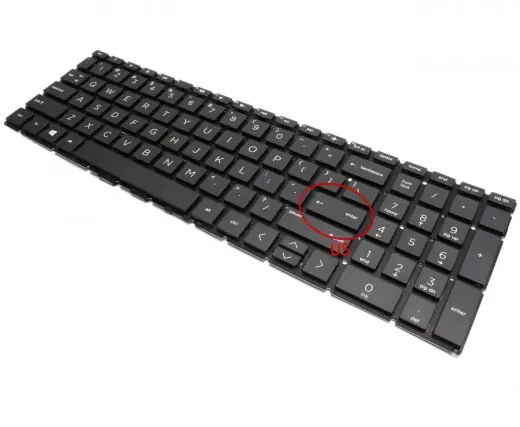 Bestseller Tastatura HP Pavilion 15-DA layout US fara rama enter mic