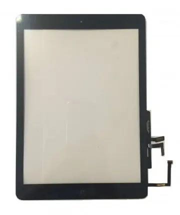Touchscreen pentru iPad Air A1475 A1474 cu buton home si adeziv Negru Geam Sticla Tableta Cumpără online
