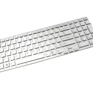 Comandă acum Tastatura argintie Sony Vaio VPC CB layout US fara rama enter mic