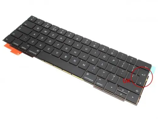 Tastatura Apple MacBook Pro Retina 13 A1706 Late 2016 iluminata layout UK fara rama enter mare Ofertă de sezon