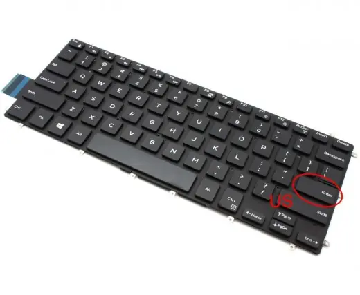 Tastatura Dell Inspiron 13-5000 layout US fara rama enter mic Cel mai vândut