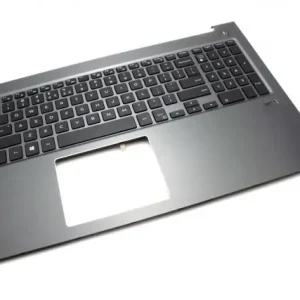 Cel mai bun preț Tastatura Dell Vostro 15 5568 Neagra cu Palmrest Gri si Orificiu Amprenta iluminata backlit