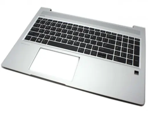 Tastatura HP ProBook 450 G6 Neagra cu Palmrest Argintiu Livrare rapidă