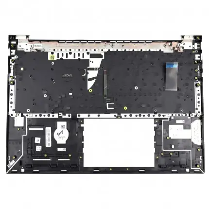 Tastatura HP N08145-001 Neagra cu Palmrest Argintiu fara TouchPad iluminata backlit Ofertă exclusivă