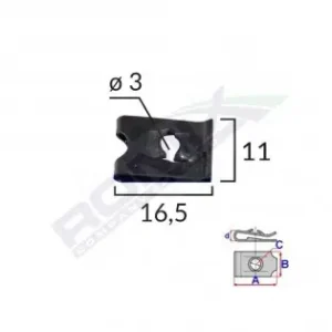 Calitate înaltă Clips Fixare Universal - Negru Set 25 Buc