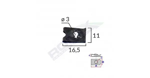 Calitate înaltă Clips Fixare Universal - Negru Set 25 Buc