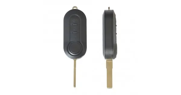 Carcasa Cheie Contact Pentru Fiat 500 (2007-) / Bravo / Grande Punto 3 Butoane, Cu Cheie Plată securizată