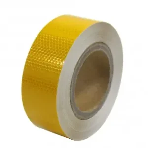 Banda Reflectorizanta Adeziva Tip Fagure - Galbena (Rola 5Cm X 25M) Reducere specială