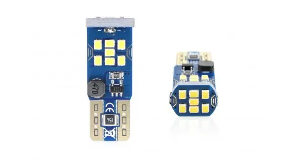 Preț promoțional Set Becuri Auto Cu Led Canbus Ultrabright Compatibil T10 W5W 21 Smd Alb 12V/24V, Destinat Competitiilor Auto Sau Off-Road