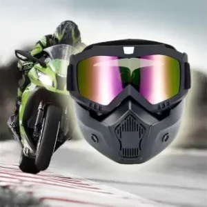 Super ofertă Masca De Protectie Cu Ochelari Detasabili, Cu Destinatie Moto, Atv, Ssv, Quad