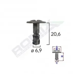 Surub Capac Motor Pentru Vw/audi/skoda 6.9X20.6Mm - Negru Set 5 Buc Nu rata
