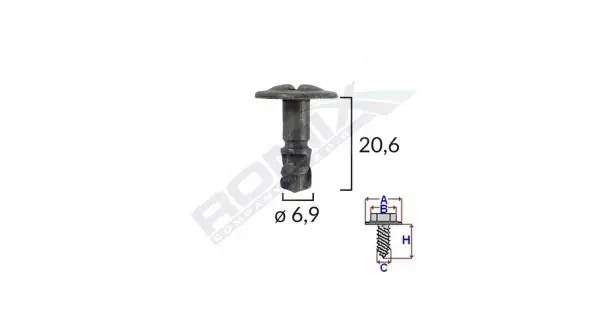 Surub Capac Motor Pentru Vw/audi/skoda 6.9X20.6Mm - Negru Set 5 Buc Nu rata