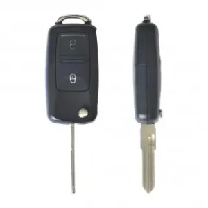 Carcasa Cheie Contact Pentru Volkswagen Jetta / Passat (B5-B6-B7) / Polo / Scirocco / Tiguan, 2 Butoane, Cu Cheie Preț redus