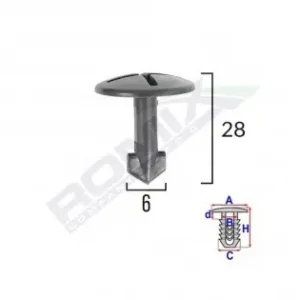 Vezi acum Surub Fixare Elemente Roata Pentru Audi/seat 8X28Mm - Negru Set 5 Buc