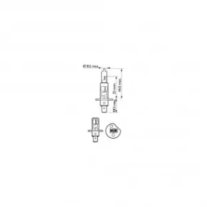 Set 2 Becuri Far H1 55W 12V Long Life EcoVIsion Philips Reducere extra