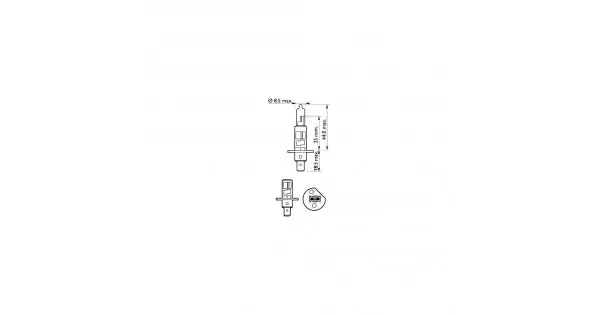 Set 2 Becuri Far H1 55W 12V Long Life EcoVIsion Philips Reducere extra