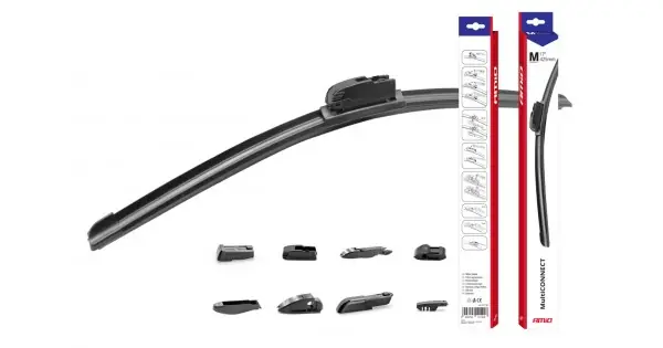 Stergator Parbriz Flat Cu 8 Adaptoare 16 "(400Mm) Multiconnect Reducere extra