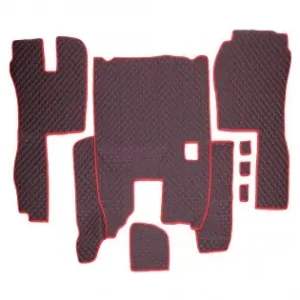 Ultima șansă Set Covorase Piele Ecologica Truck Umbrella Pentru Scania Seria R 380-420 2005-2016. Manuala. Negru