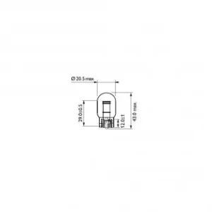 Bec Semnalizare W21/5W 12V Set 10 Buc Philips Discount