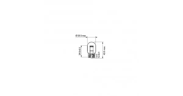 Bec Semnalizare W21/5W 12V Set 10 Buc Philips Discount