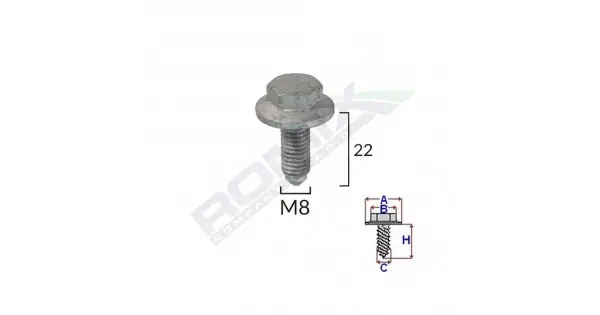 Cel mai vândut Surub Fixare Elemente Motor Pentru Grup Vag 8X22Mm Set 5 Buc